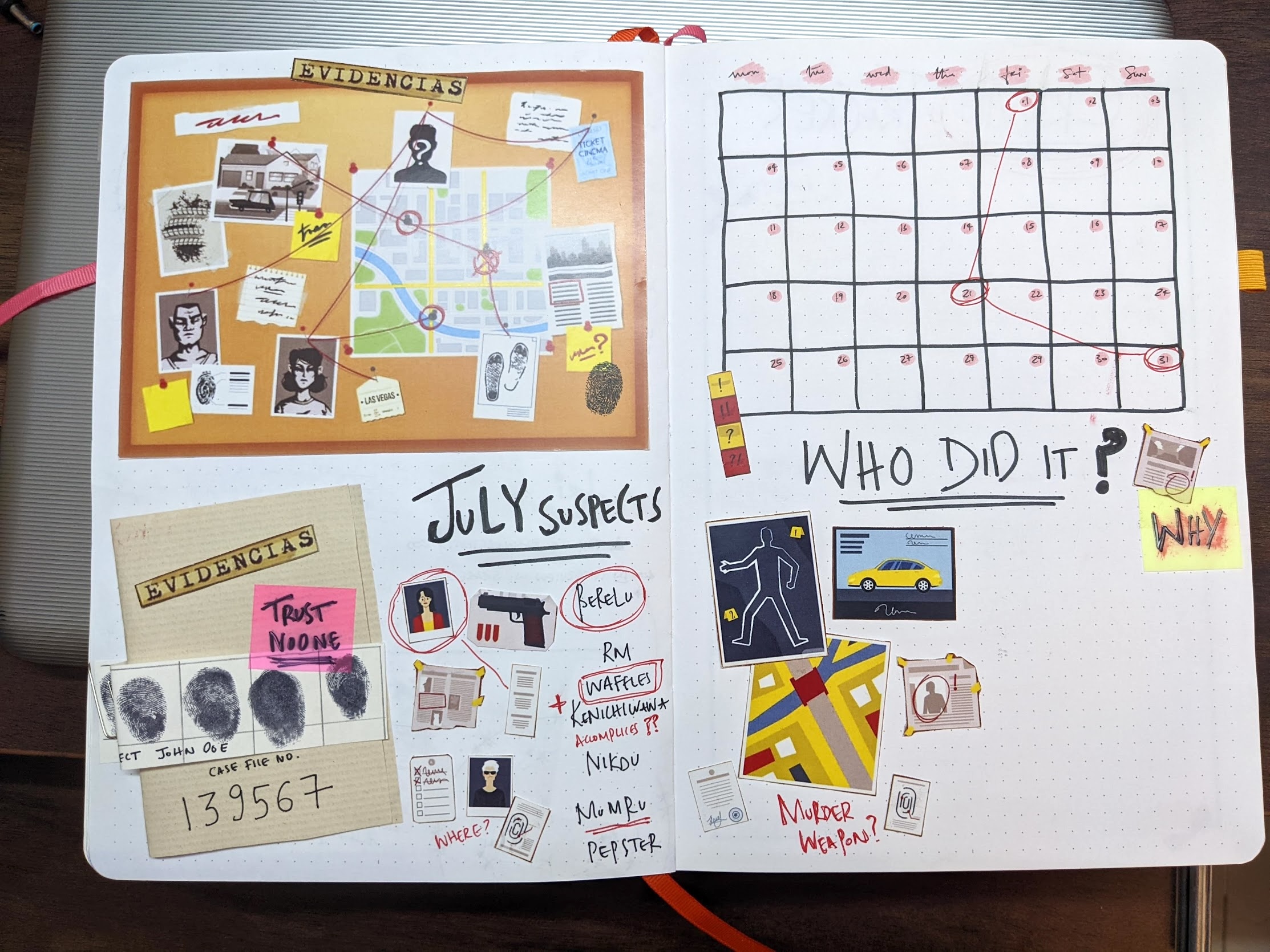 bullet journal spreads that are simple and easy