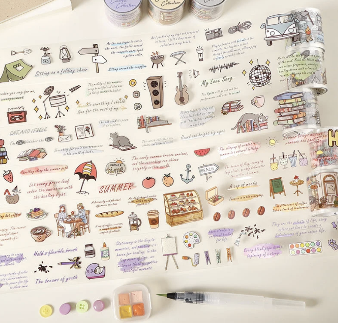 Journal Carnival PET tapes and sticker sheets