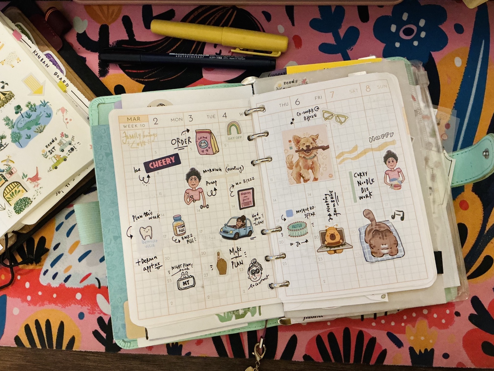 curvy noodle stickers for journaling and planning in india